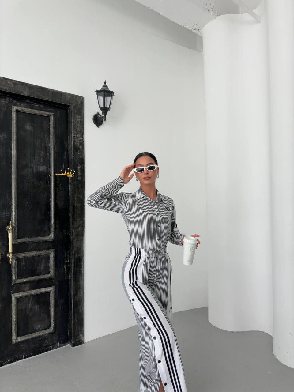 '- 2-piece poplin fabric set