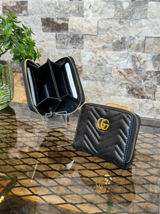 Leather Mini Zippy Wallet