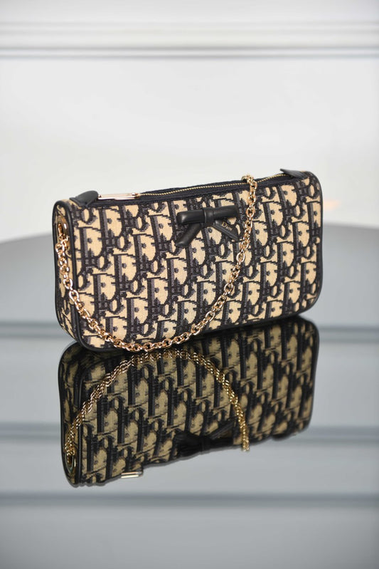'D- Promenade Pouch with Chain