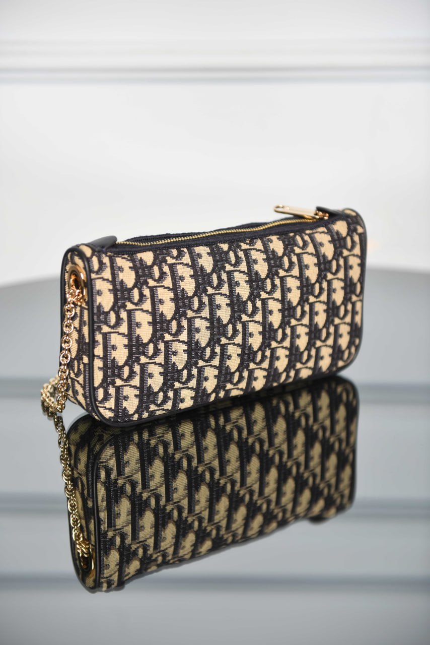 'D- Promenade Pouch with Chain